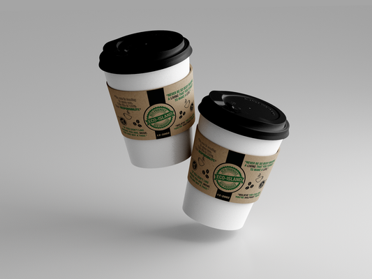 Coffee Sleeves 12-20oz Bwn Eco-Island 40/50