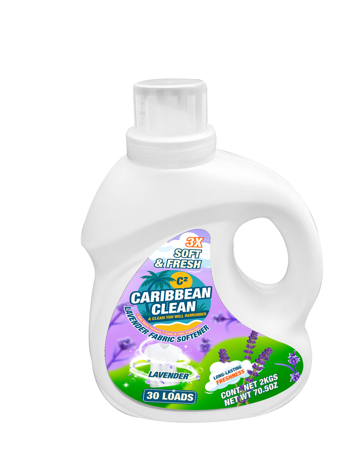 Fabric Softener Lavender Caribbean Clean 2kgs. 1/6 | CCFS10008 | FSLCC2