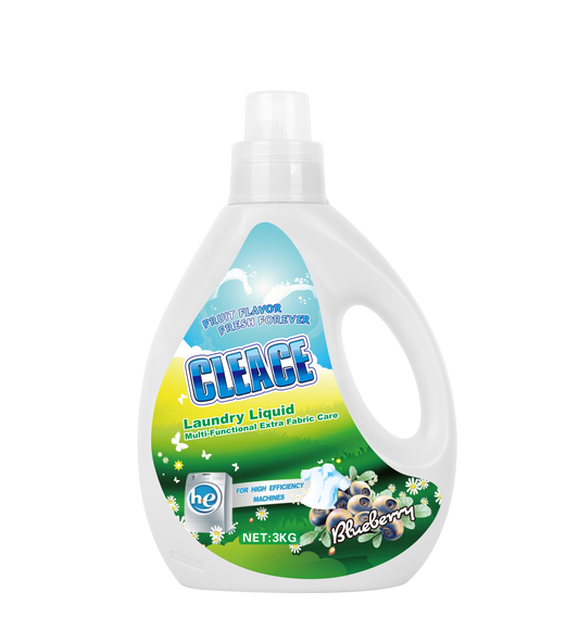 Cleace Multi-F Laundry Liquid Blue Berry 3Kgs. 1/4