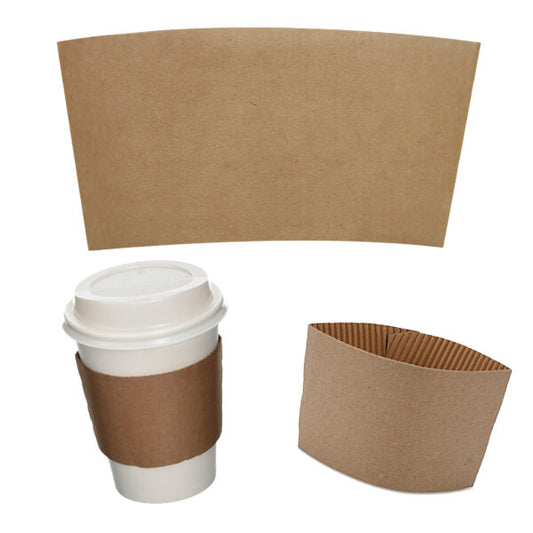Coffee Sleeve 10-20oz Kraft VB 12/100