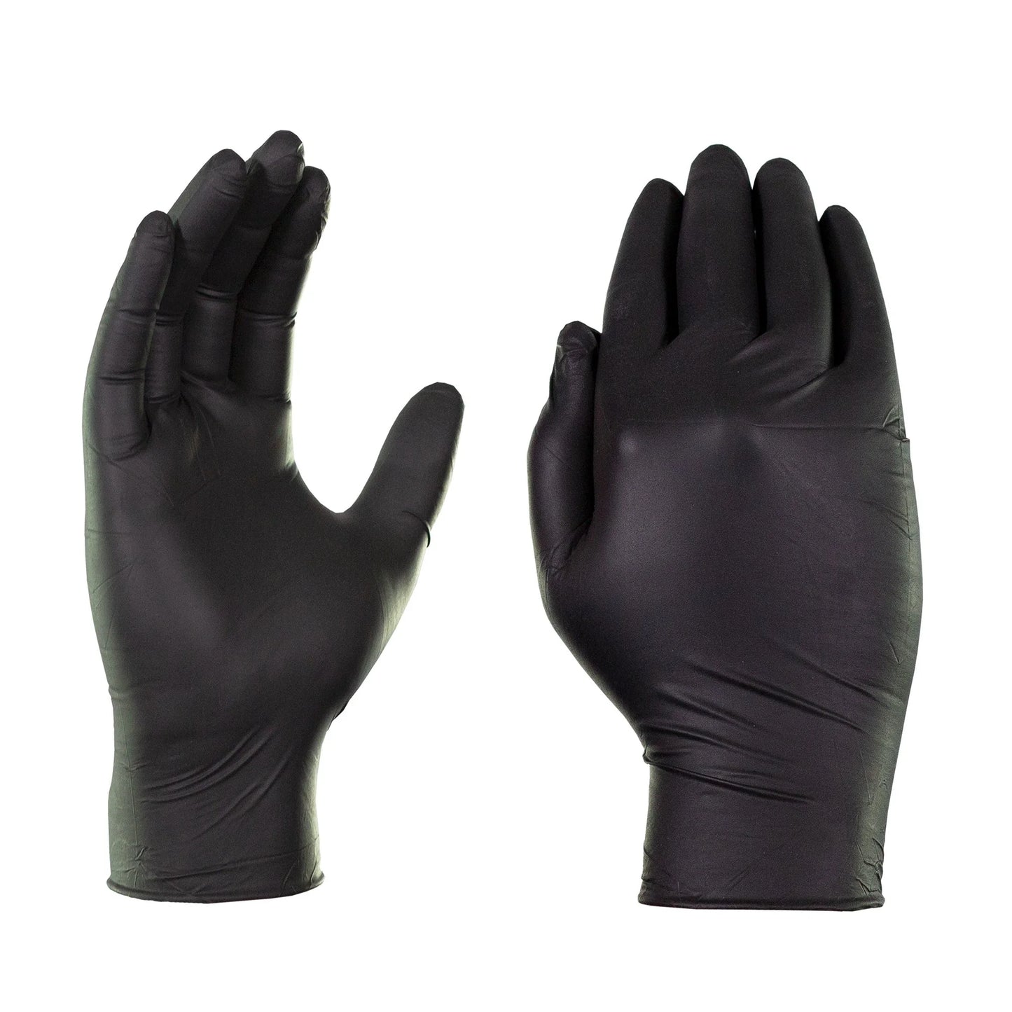 Gloves Nitrile M Blk 3mil Noble 10/100