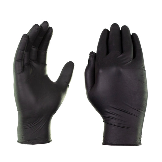 Gloves Nitrile M Blk 3mil Noble 10/100