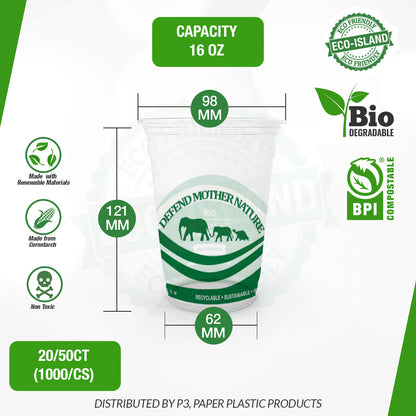 16oz Eco-Island Cups DMN 20/50