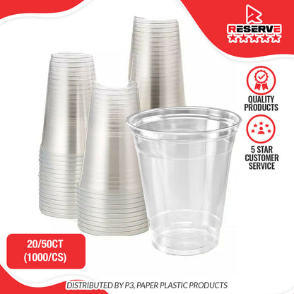 Reserve Clear Cups – 16oz, 12oz, 10oz, 9oz 20/50
