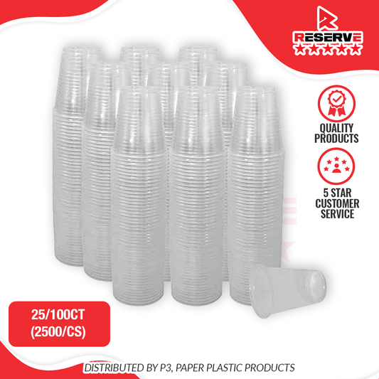 P/Cups Translucent Reserve 25/100 (9oz, 10oz)