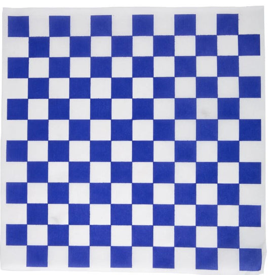 Sandwich Wrap 12"x12" Blu & Wht 5/1000
