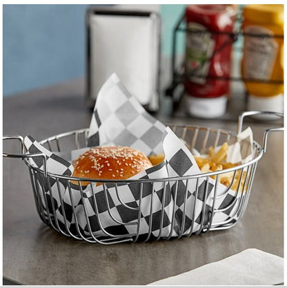 Sandwich Wrap 12"x12" BLK & WHT 5/1000