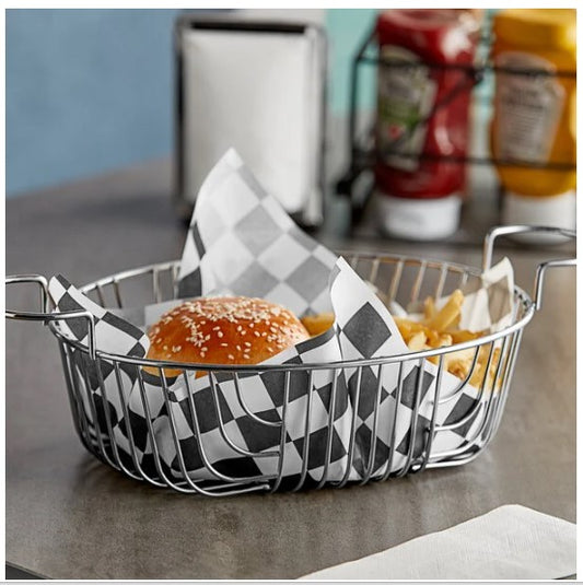 Sandwich Wrap 12"x12" BLK & WHT 5/1000