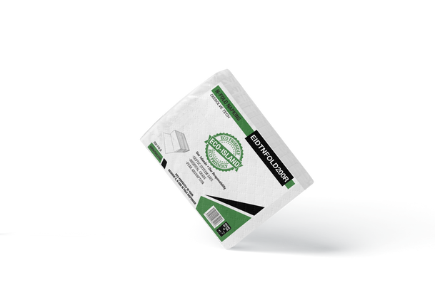 Eco-Island N-Fold 2-Ply Paper Towels – 1/12/200 | 1 Case (12 Packs of 200 Sheets) PNCF10004 [EIDTNFOLD12]