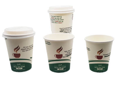Eco-Island Paper Cup 20/50 1000 Cups/ Case
