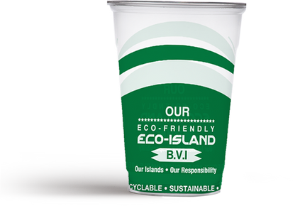 Eco-Island Cold 20 packs by 50 Clear/Cold Cups  BVI Print - 1000/case