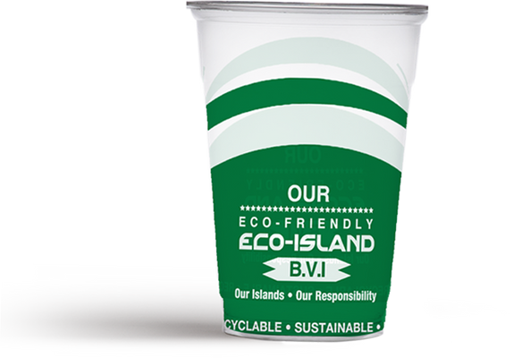Eco-Island Cold 20 packs by 50 Clear/Cold Cups  BVI Print - 1000/case