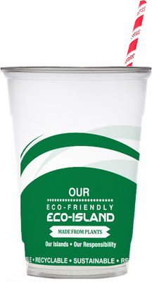 Eco-Island Cold 20 packs by 50 Clear/Cold Cups  BVI Print - 1000/case - Secondary Image