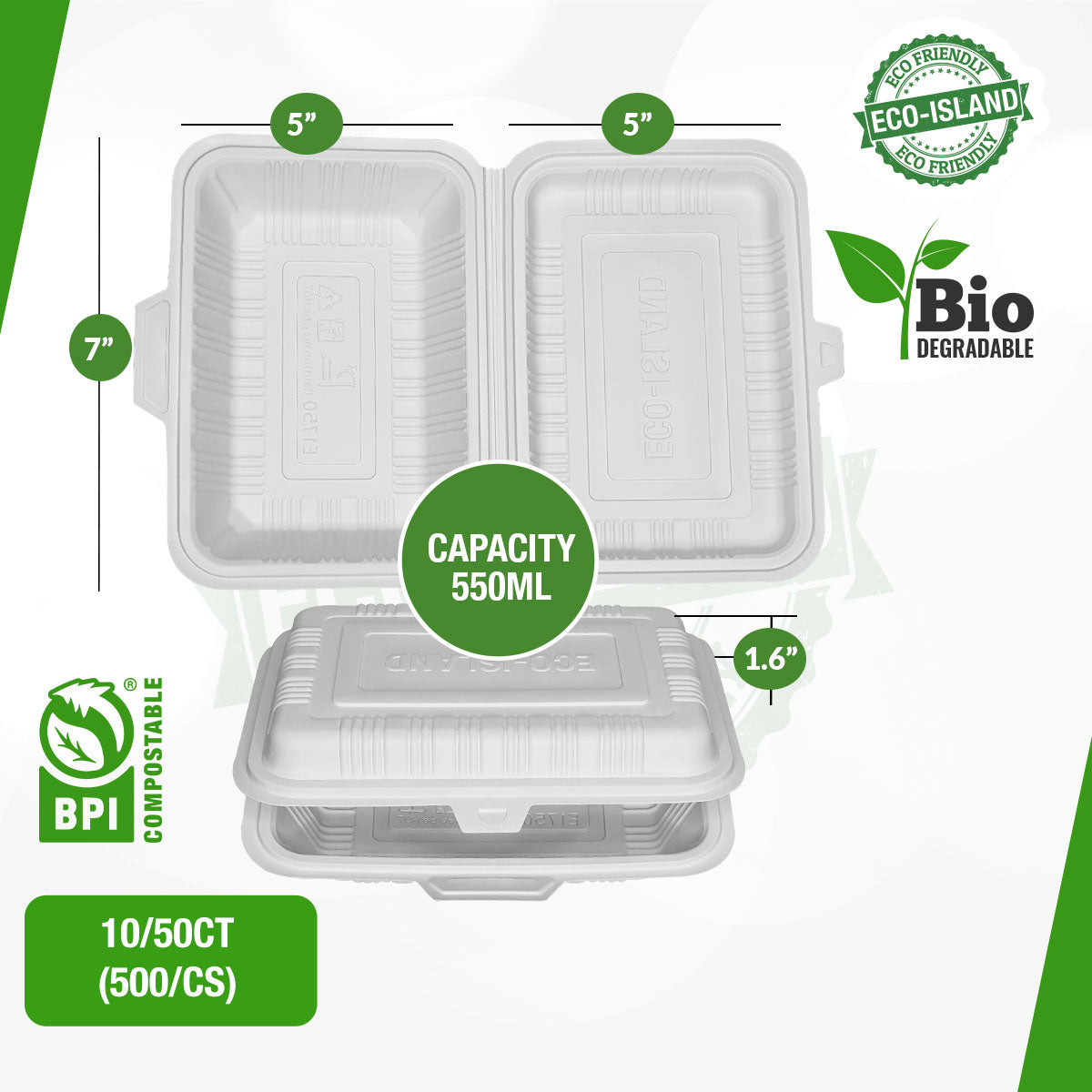 7x5 Eco-Island Trays 10/50