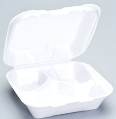 7x7 3 Div. Foam Tray 4/50