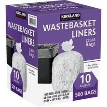 Garbage Bag 10gal KS Clr 1/500
