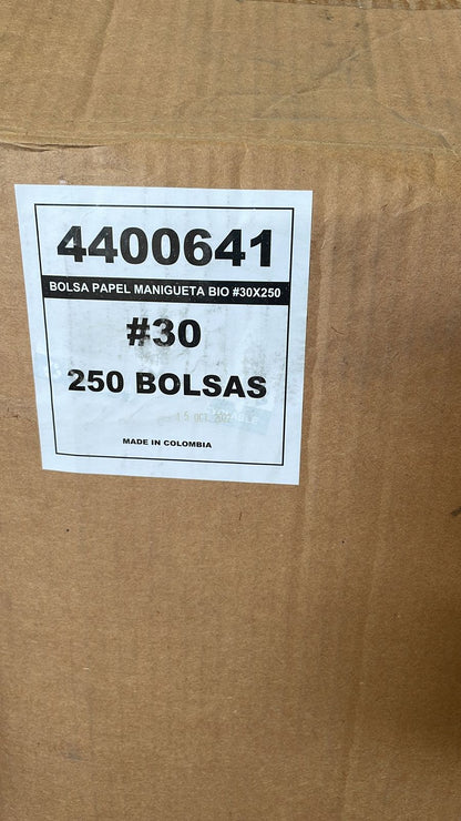 Handle Bags 30# Plain Brown 5/50