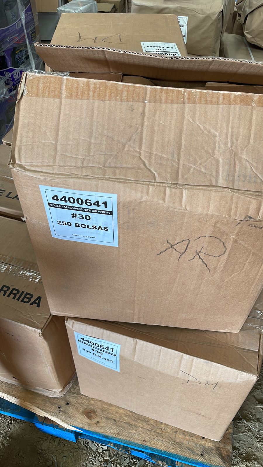 Handle Bags 30# Plain Brown 5/50
