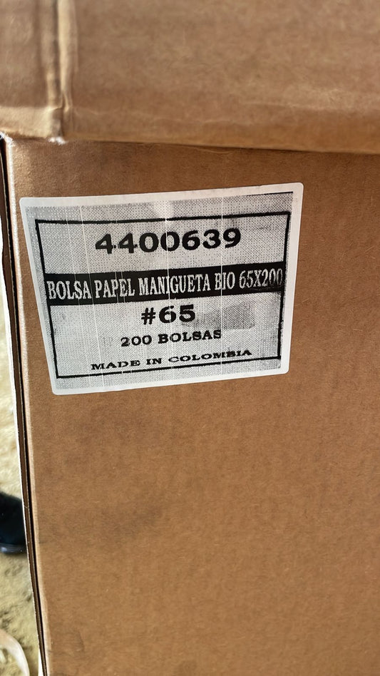 Handle Bags 65# Plain Brown 4/50