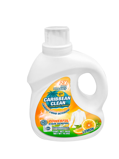 Laundry Liquid Detergent Lemon Caribbean Clean 2kgs. 1/6 | CCL10005 | LLDLCC2