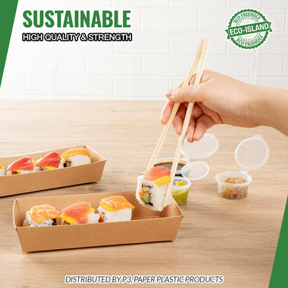 9" Chopstick Bamboo Plain Eco-Island 30/100