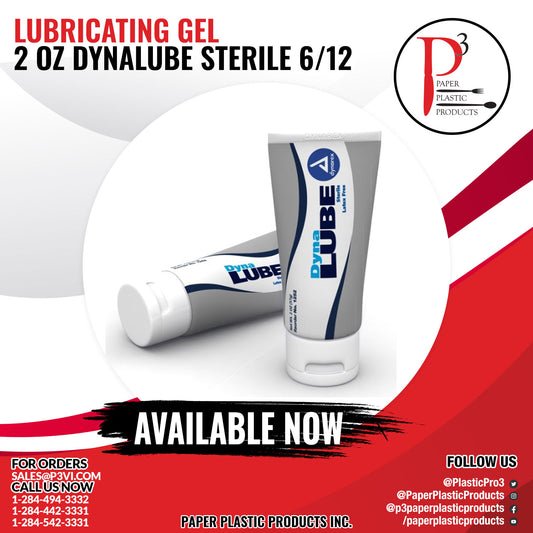 Lubricating Gel 2 oz DynaLube Sterile 6/12