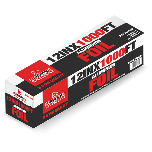 Reserve Aluminum Foil Rolls 4/1 (12"X1000' & 18"X500')