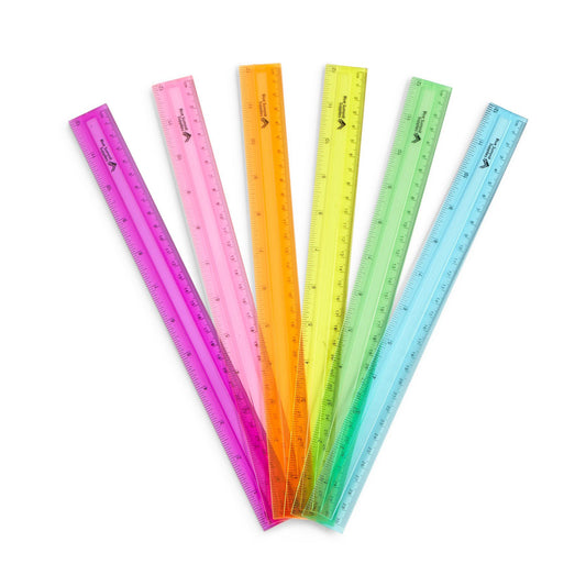 Ruler 12" Assorted 10/25