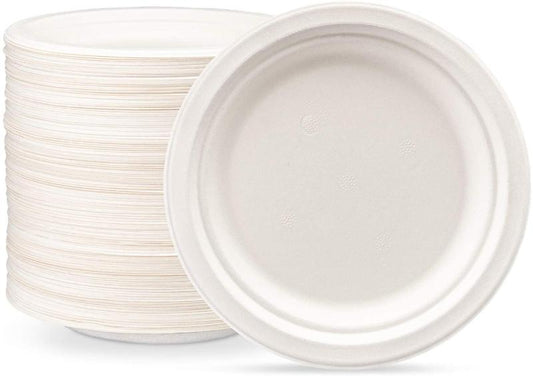 Paper Plate 6" 8 packs by 125 Disposable Plates - 1000/case