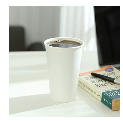 16oz Eco-Island Paper Cup White Double Wall 20/25