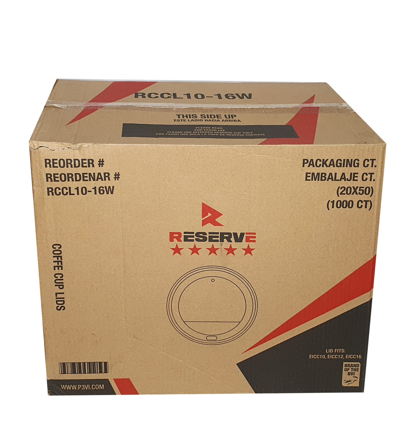 Solo Lid 12-16oz Reserve 20/50 PLPET10001 [RCCL10-16W]