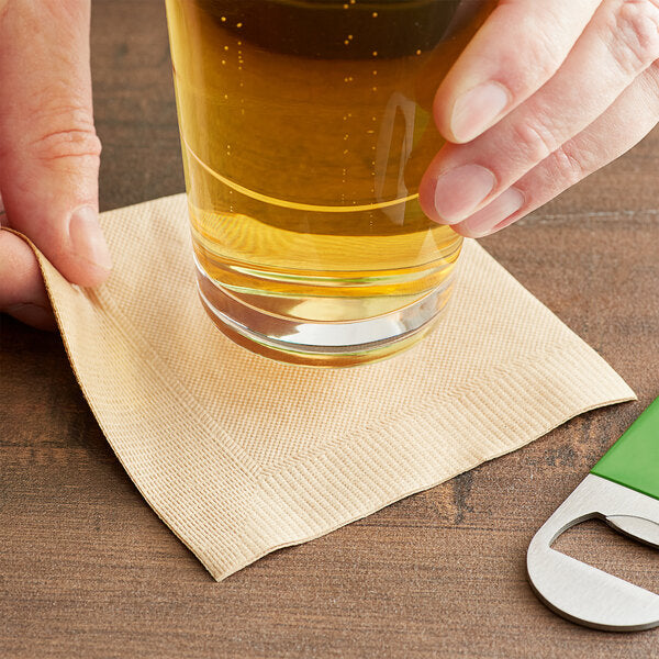 Beverage Napkins Natural Kraft 2Ply EcoChoice 1/3000