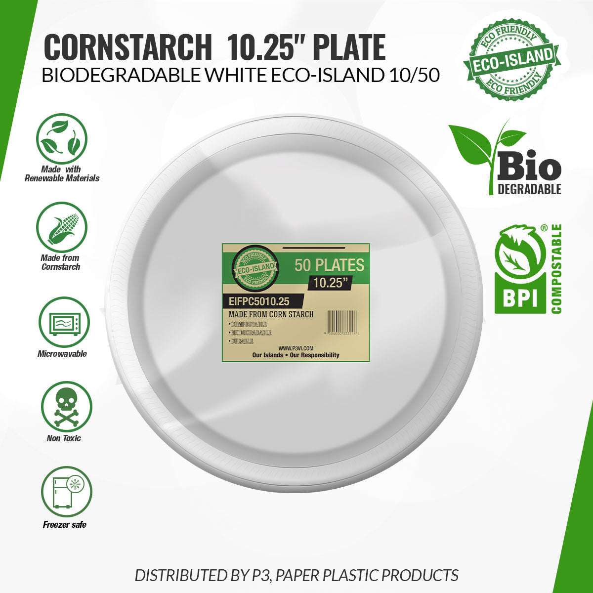 plate eco-friendly circle 10.5inch