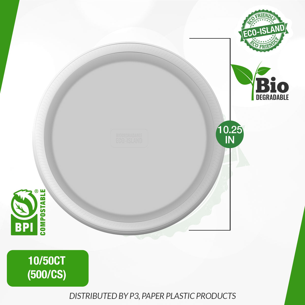 plate eco-friendly circle 10.5inch