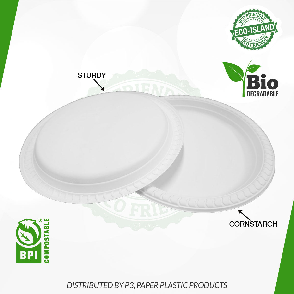 plate eco-friendly circle 10.5inch