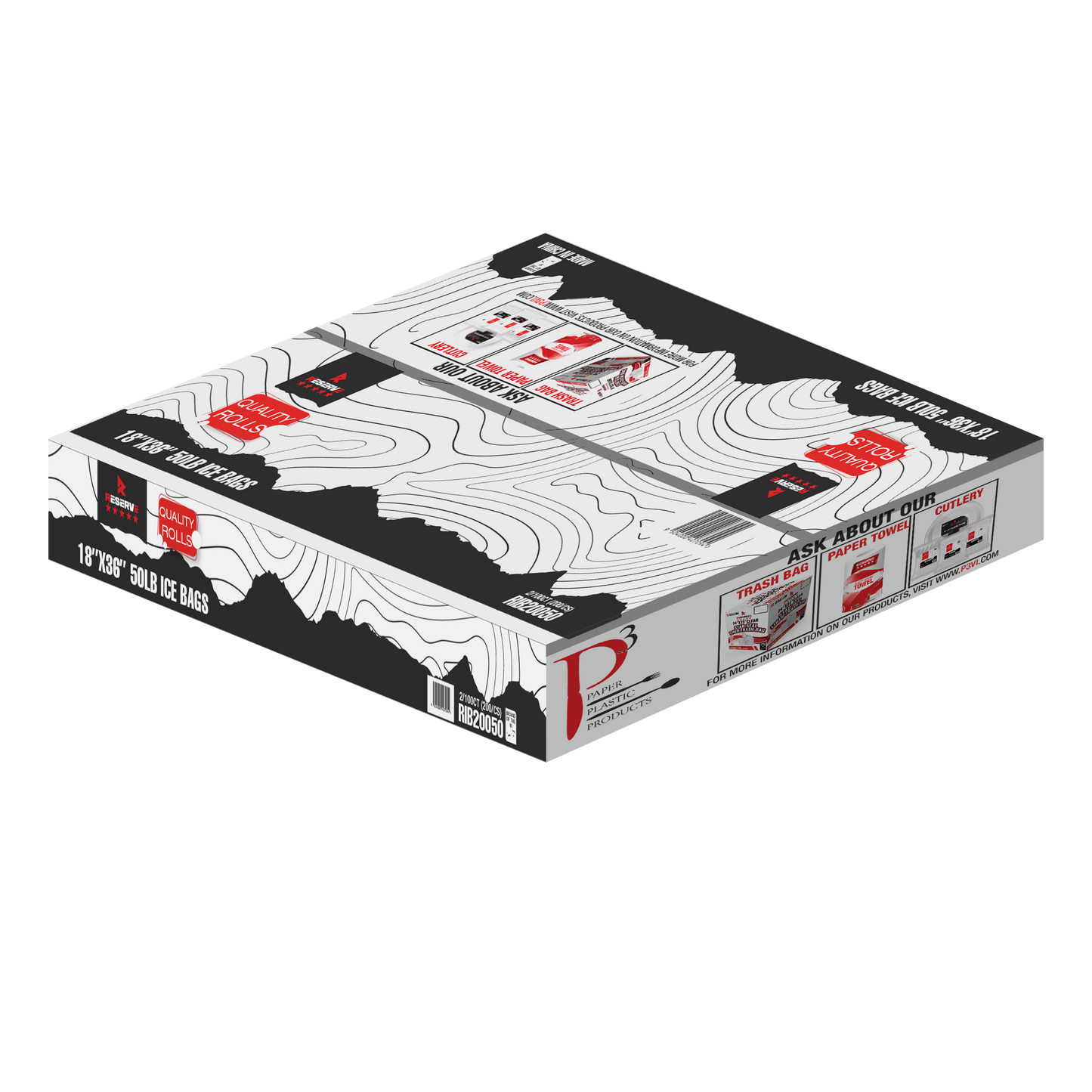 Ice Bags 50lb 18"x36" Reserve 1/200