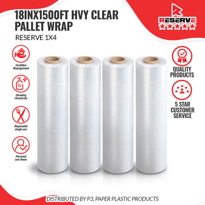 Pallet Wrap 18"x1500FT HVY Clear Reserve 4/1 [RPW1000]