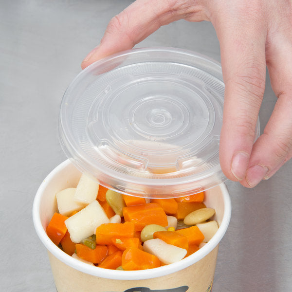 Soup Bowl Paper w/ plastic lids 12oz Choice 1/250