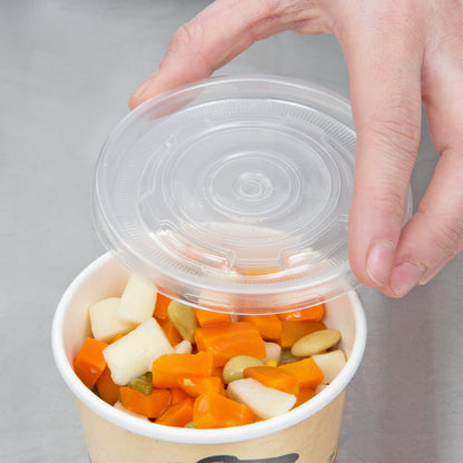Soup Bowl Paper w/ plastic lids 12oz Choice 1/250