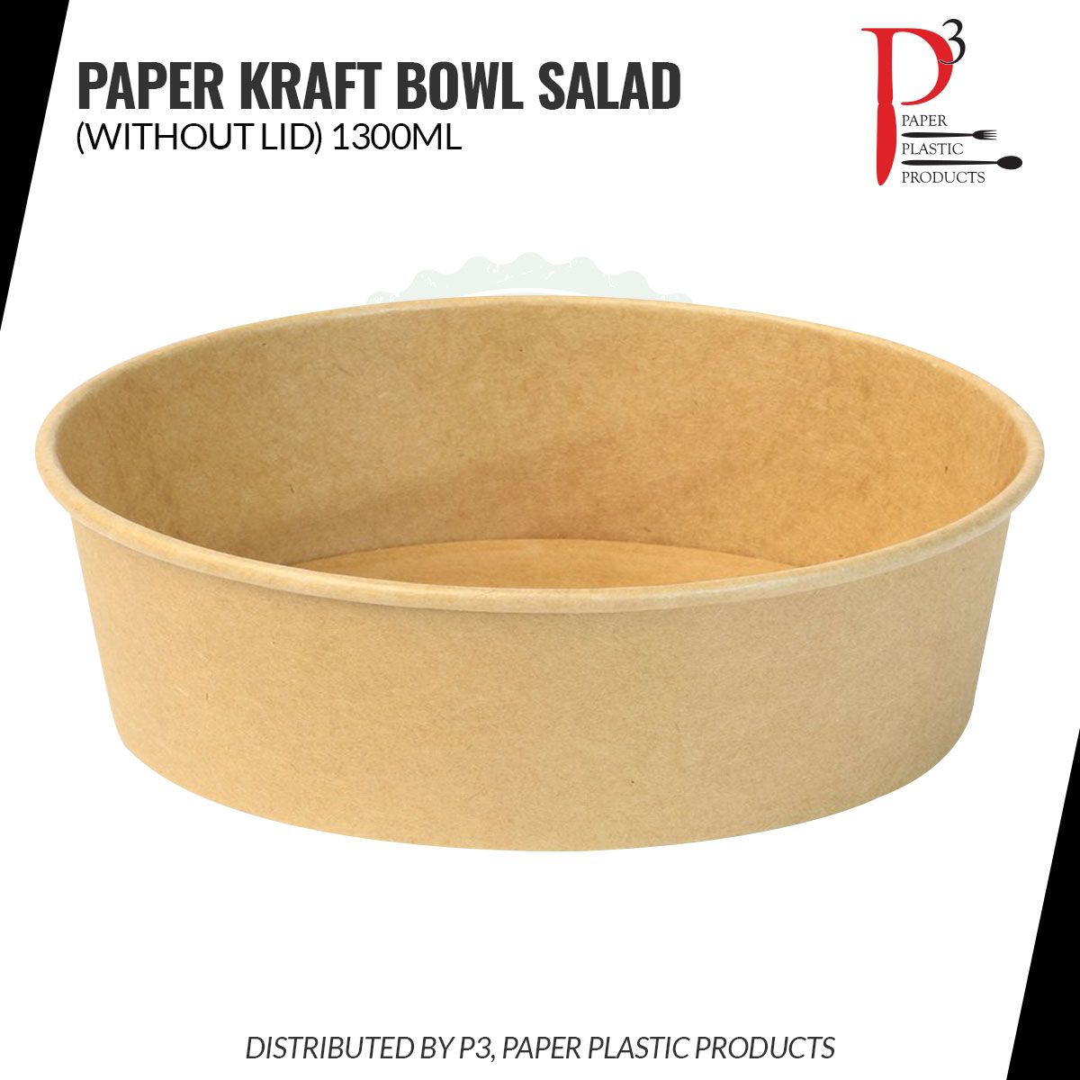Soup Bowl 44oz (1300ml) Kraft Paper Eco-Island 6/50