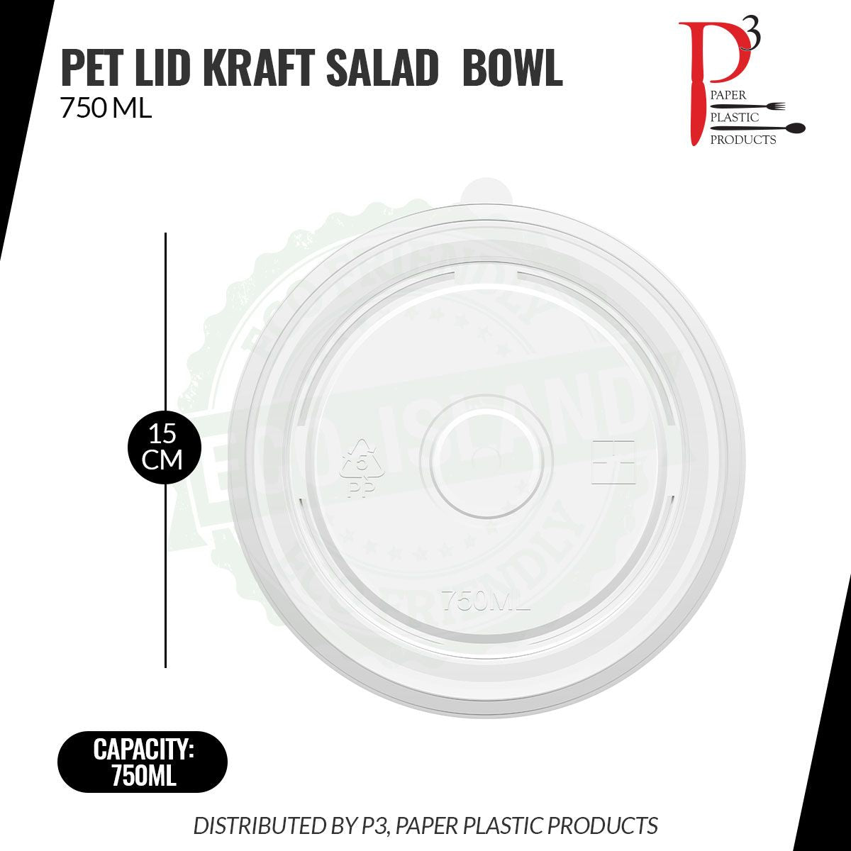 Soup Bowl Lid PET 25-34oz Reserve 6/50