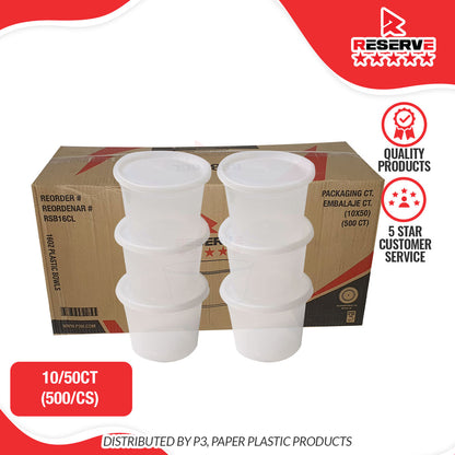 Soup Bowl P/Clr 32oz Reserve 10/50