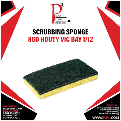 Scrubbing Sponge 86D HDuty Vic Bay 1/12