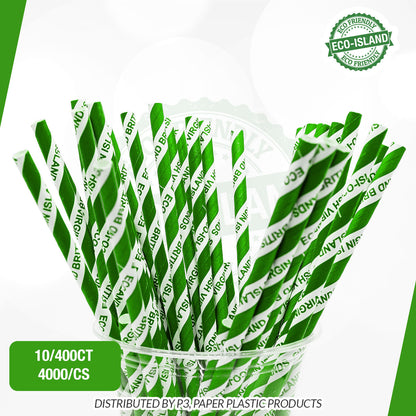 Paper Straw G+W (7.5") box Eco-Island 10/400