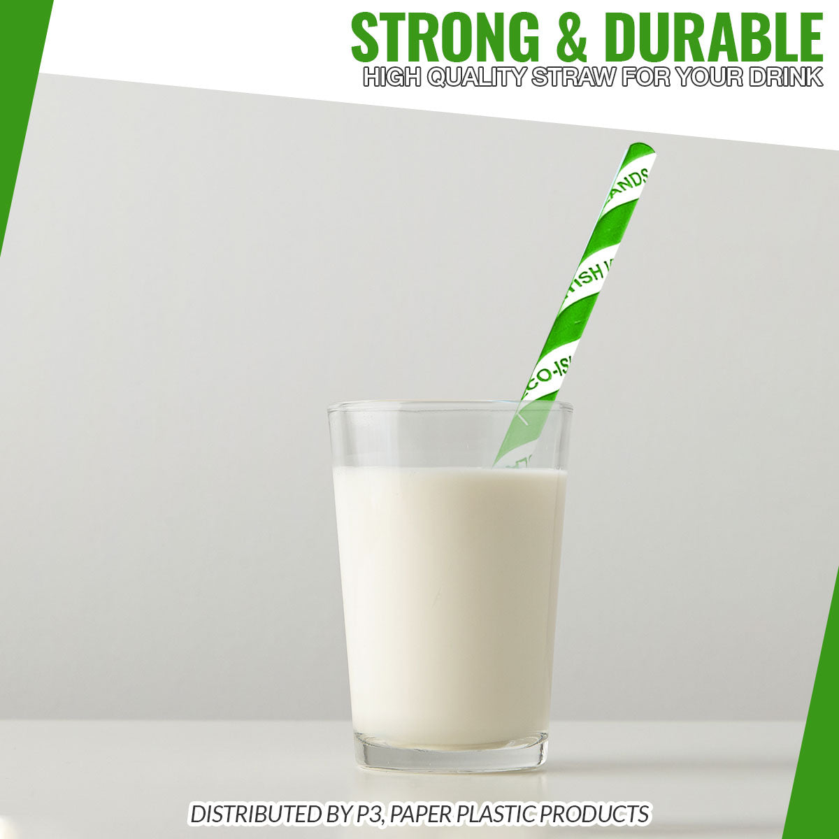 Paper Straw G+W (7.5") box Eco-Island 10/400