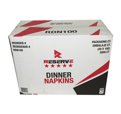 Dinner Napkins Wht 2Ply Reserve 20/150 [PND10000]