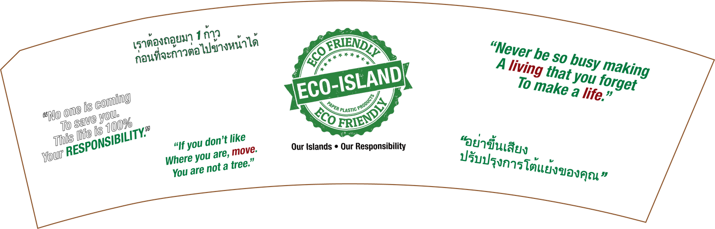 Coffee Sleeves 8-10oz Wht Eco-Island 20/50
