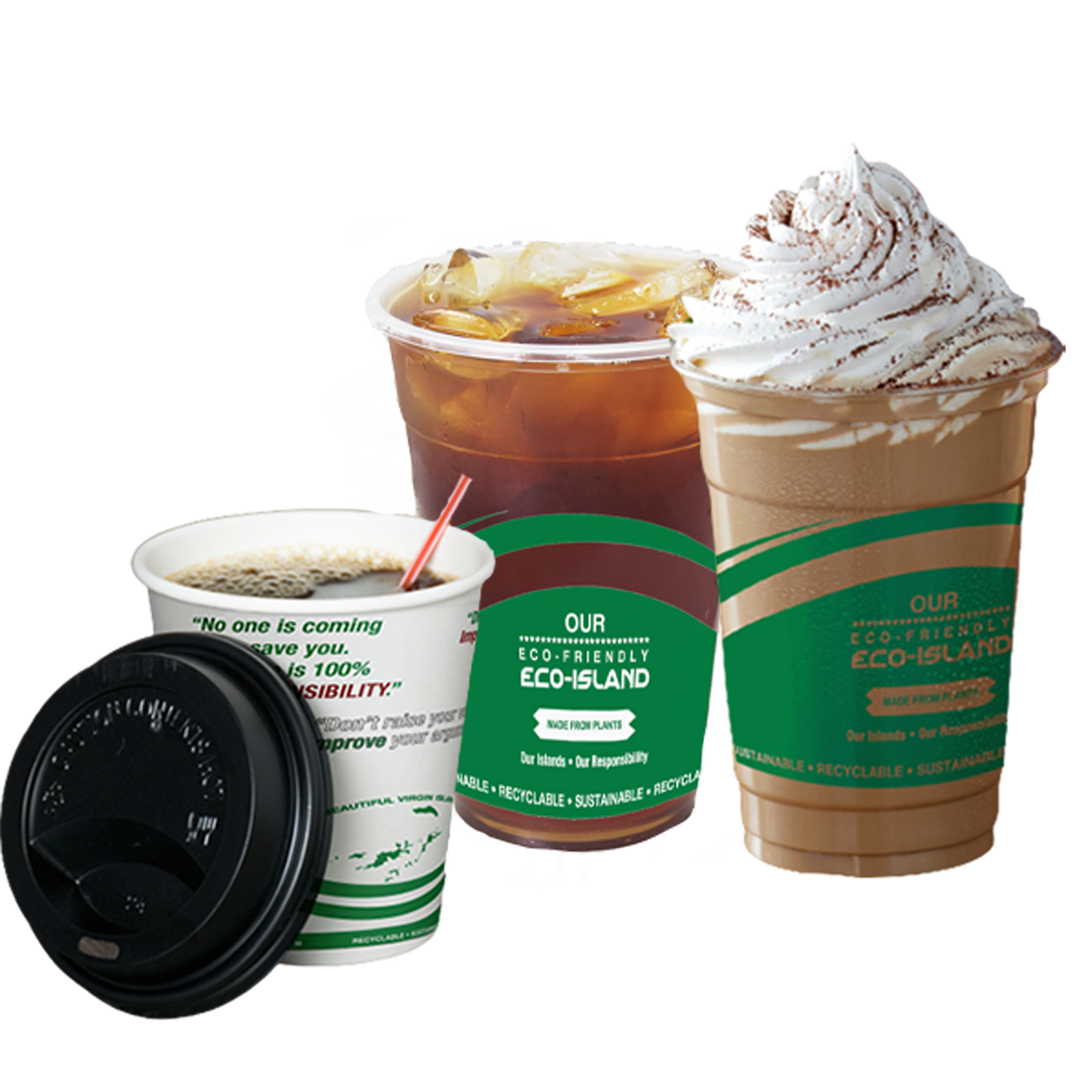 9oz Eco-Island Cold Cups BVI Print 20/50