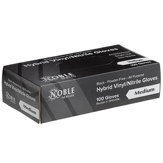 Nitrile Gloves Black 3mil – Medium, Large & Extra Large | Noble (10/100)