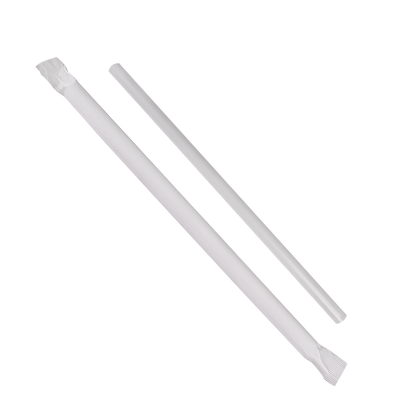 Straws-Wrapped Wht 7.5" T.E 24/500 |CW10006 |555050